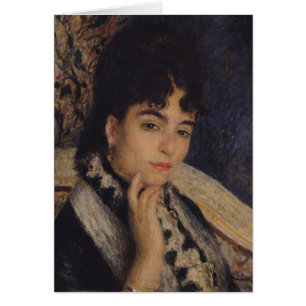 Pierre ett Renoir porträtt av Mme. Alphonse Hälsningskort