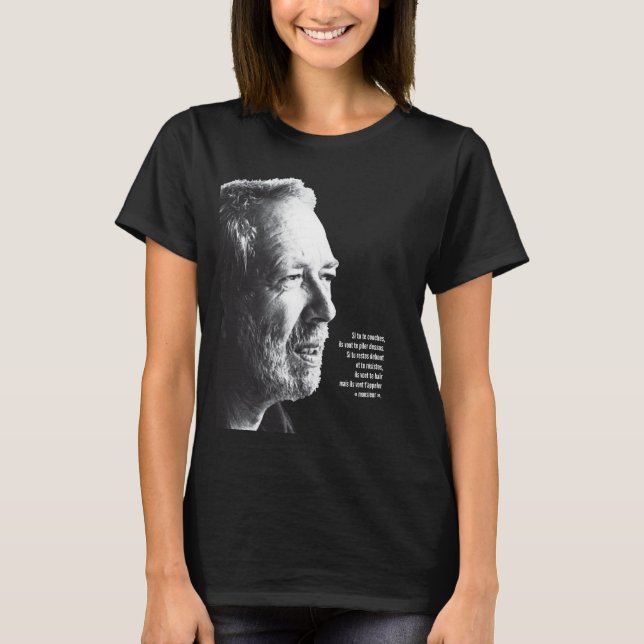 Pierre Falardeau citation Québec Québécois T Shirt (Framsida)