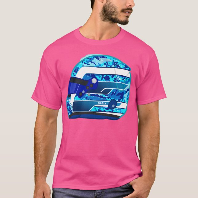 Pierre Gasly 2025 Helmet T Shirt (Framsida)
