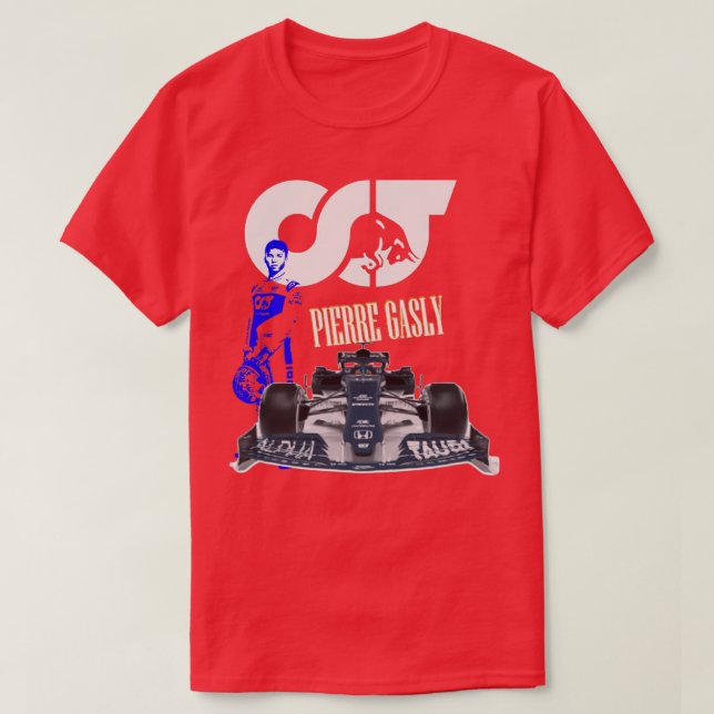 Pierre Gasly Tävla Driver T Shirt (Design framsida)