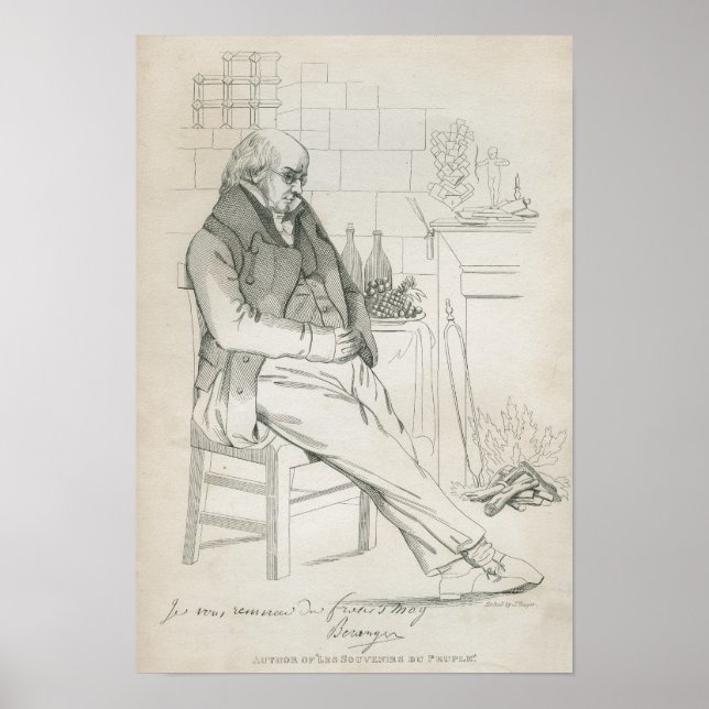 Pierre-Jean de Beranger Poster (Framsidan)