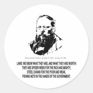 Pierre-Joseph Proudhon Runt Klistermärke