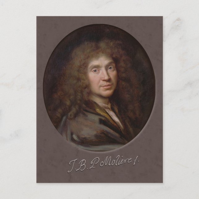 Pierre Mignard Molière CC0589 Postcard Vykort (Framsida)