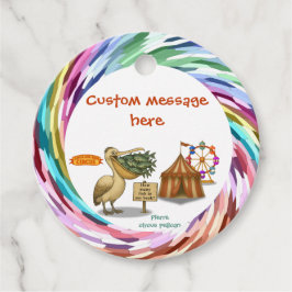 Pierre pelican's brilliant beak gåvor etiketter