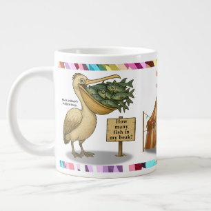 Pierre pelikanens briljanta näbb jumbo mugg