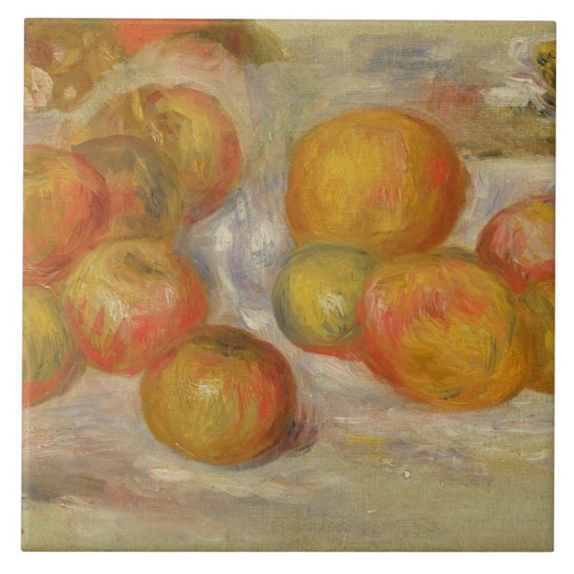 Pierre per Renoir | stilleben med äpplen Kakelplatta (Framsidan)