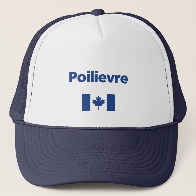 Pierre Poilievre Blue Canadian Flagga Färg Keps (Framsida)