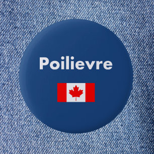Pierre Poilievre Kanada Kanadas kanadensiska Flagg Knapp