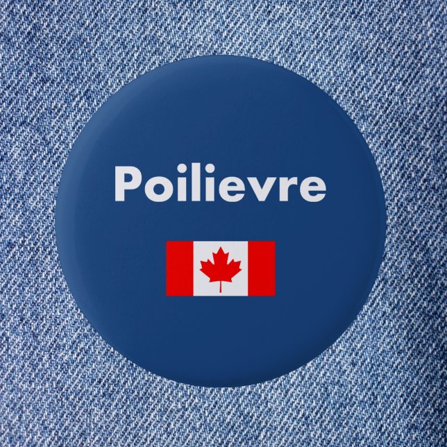Pierre Poilievre Kanada Kanadas kanadensiska Flagg Knapp (Skapare uppladdad)