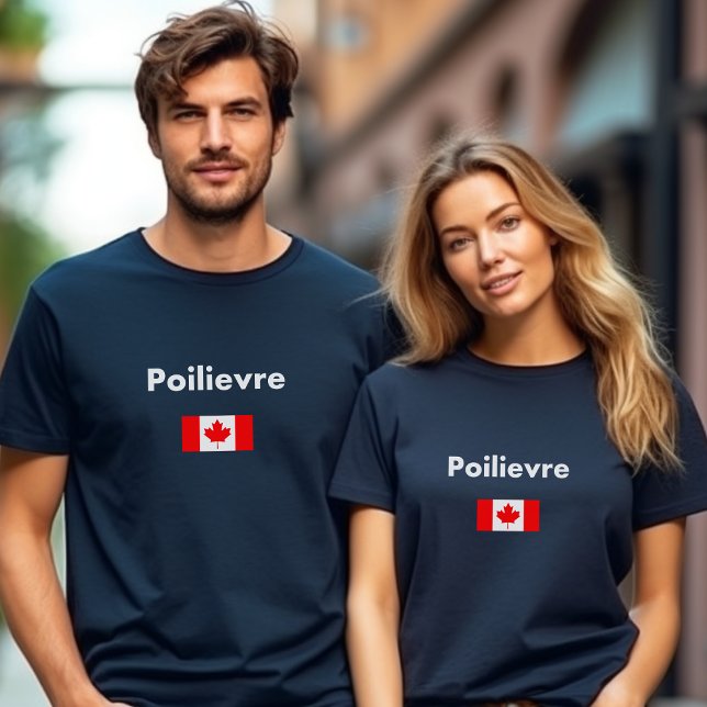 Pierre Poilievre Kanada Kanadas kanadensiska Flagg T Shirt (Skapare uppladdad)
