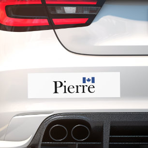 Pierre Poilievre med Officiell Canada Flagga Bildekal