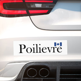 Pierre Poilievre Officiell Canadian Flagga Bildekal