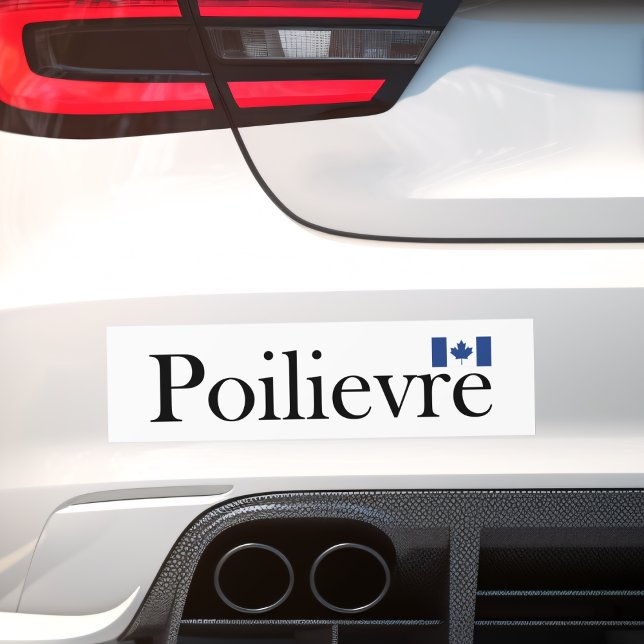 Pierre Poilievre Officiell Canadian Flagga Bildekal (Skapare uppladdad)