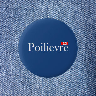 Pierre Poilievre Officiell Canadian Flagga Knapp