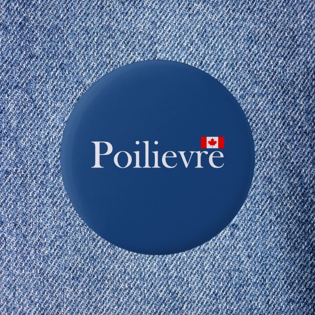 Pierre Poilievre Officiell Canadian Flagga Knapp (Skapare uppladdad)