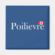 Pierre Poilievre Officiell Canadian Flagga Magnet