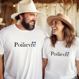 Pierre Poilievre Officiell Canadian Flagga T Shirt