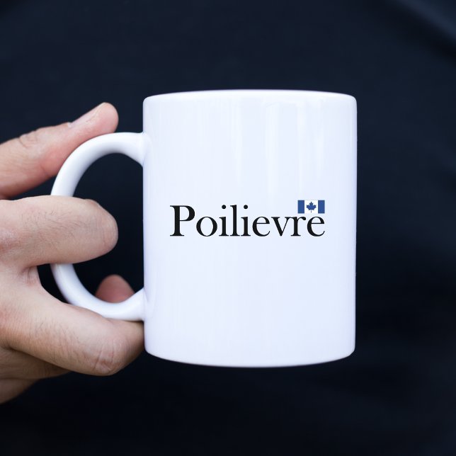 Pierre Poilievre Officiell Canadian Flagga Två-Tonad Mugg (Skapare uppladdad)