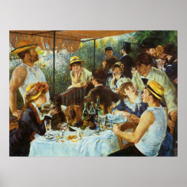 Pierre Renoir citerar "Boating Party" Poster (Framsidan)