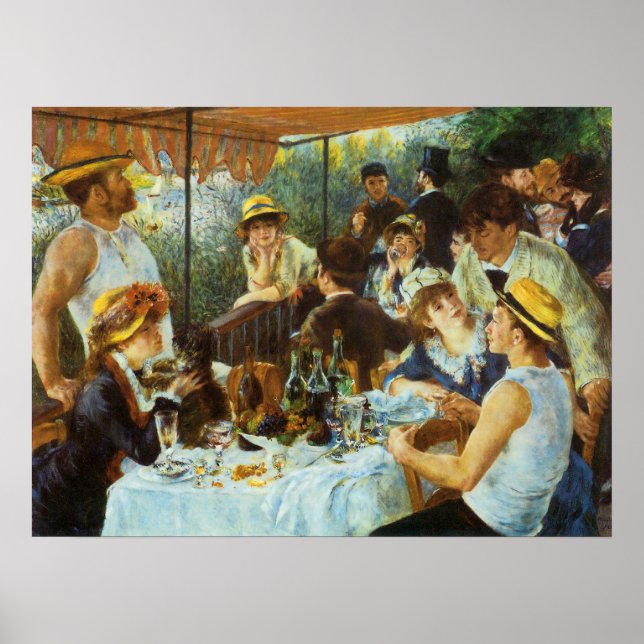 Pierre Renoir citerar "Boating Party" Poster (Framsidan)