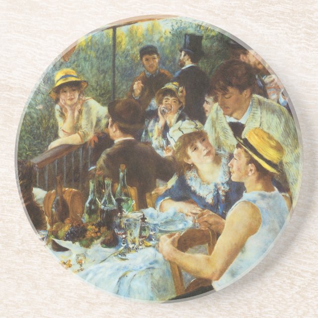Pierre Renoir citerar "Boating Party" Underlägg (Framsidan)