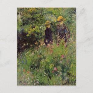 Pierre Renoir-Conversation in a Ro Garden Vykort