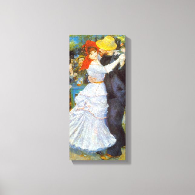 Pierre Renoir - Dance vid Bougival Canvastryck (Framsida)