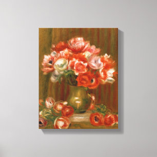 Pierre Renoir en   anemoner Canvastryck