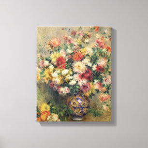 Pierre Renoir en Dahlias Canvastryck