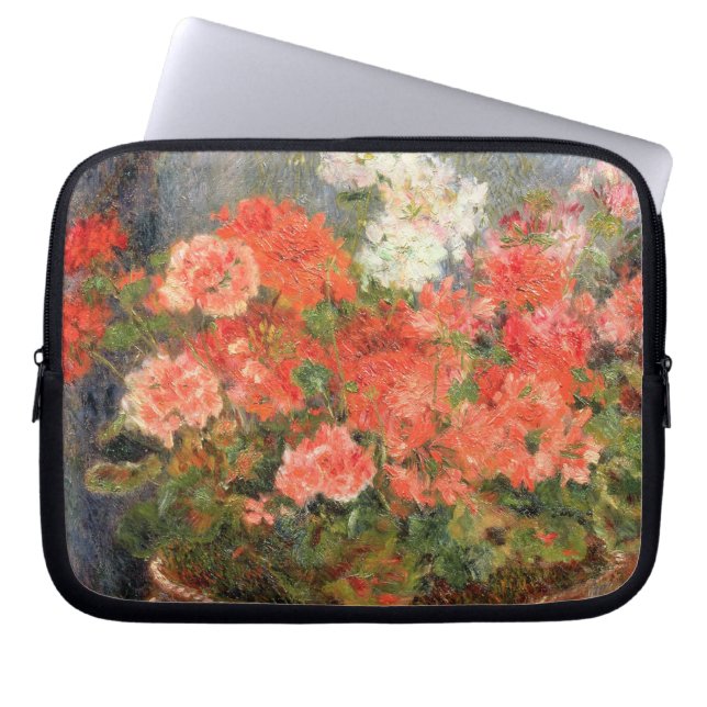 Pierre Renoir en | pelargoner i en Laptop Sleeve (Framsidan)