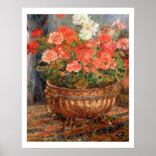 Pierre Renoir en pelargoner i en Poster