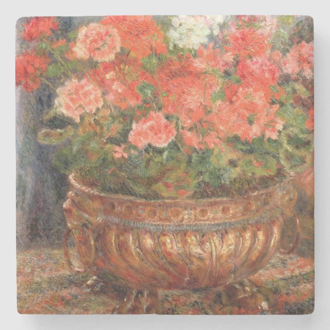 Pierre Renoir en | pelargoner i en Underlägg Sten (Framsidan)