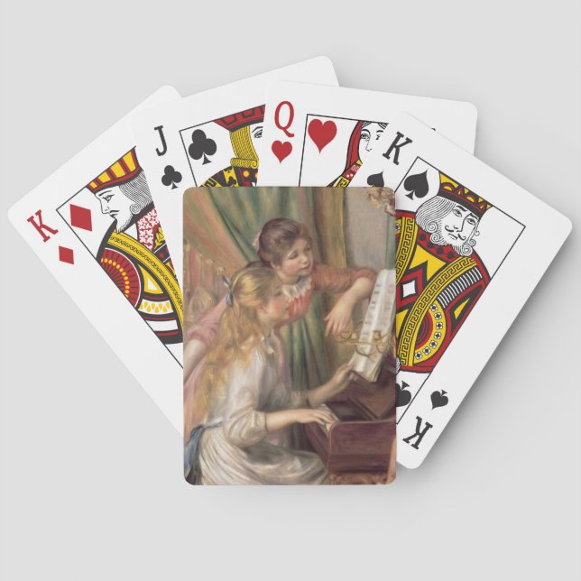 Pierre Renoir en | ung flicka på pianot Casinokort (Baksidan)