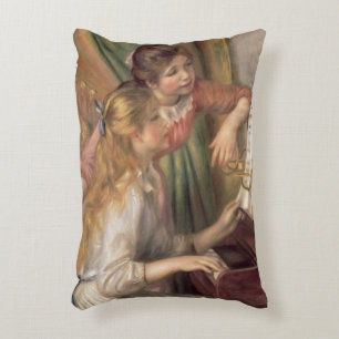 Pierre Renoir en ung flicka på pianot Prydnadskudde