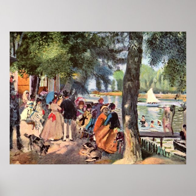 Pierre Renoir - La Grenouillere Poster (Framsidan)