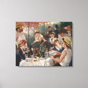 PIERRE RENOIR - Luncheon av roddpartyet 1881 Canvastryck