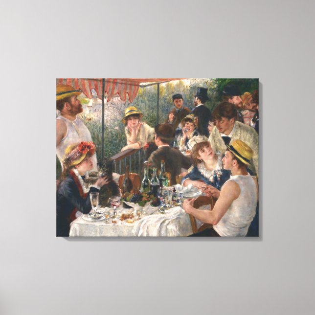 PIERRE RENOIR - Luncheon of the Boating Party 1881 Canvastryck (Framsida)