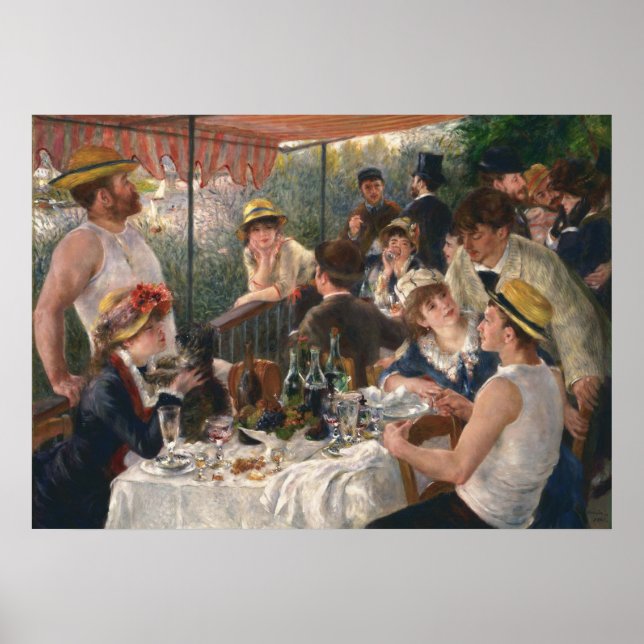 PIERRE RENOIR - Luncheon of the Boating Party 1881 Poster (Framsidan)