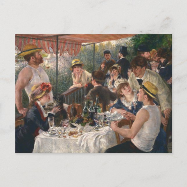 PIERRE RENOIR - Luncheon of the Boating Party 1881 Vykort (Framsida)