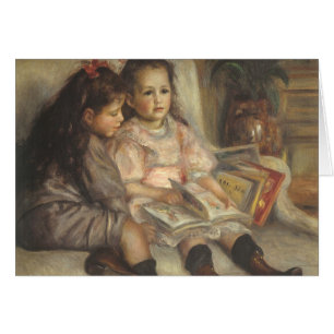 Pierre Renoir porträtt om barn i Caillebotte Hälsningskort