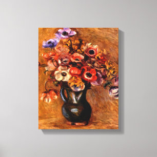 Pierre Renoir - stilleben med anemoner Canvastryck