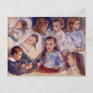Pierre Renoir- Studies of Children of Paul Berard Vykort