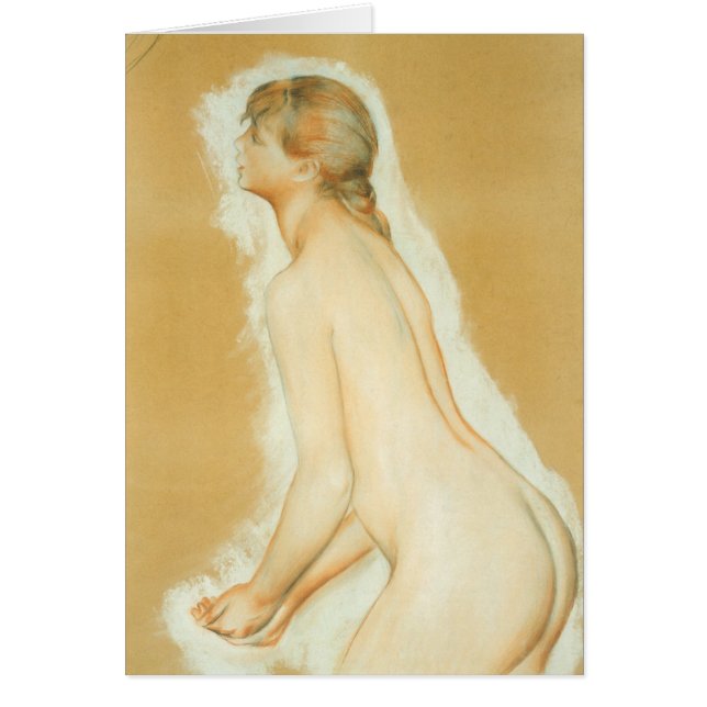 Pierre Renoirs undersökning om "de stora badarna" Hälsningskort (Framsidan)