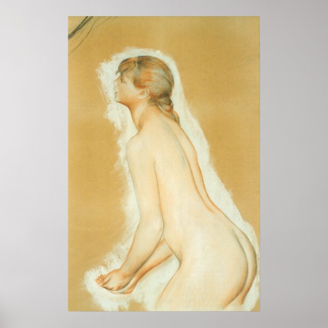 Pierre Renoirs undersökning om "de stora badarna" Poster (Framsidan)