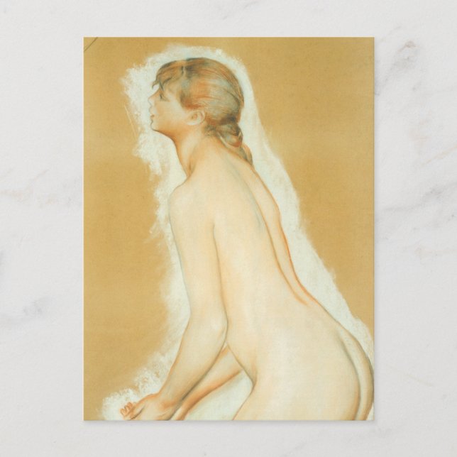 Pierre Renoirs undersökning om "de stora badarna" Vykort (Framsida)