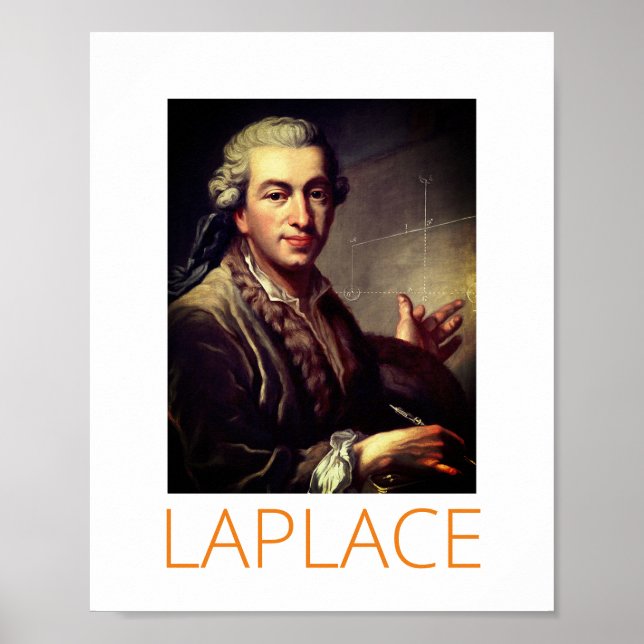 Pierre-Simon Laplace Poster (Framsidan)