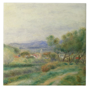 Pierre som en Renoir beskådar av La Seyne, Kakelplatta