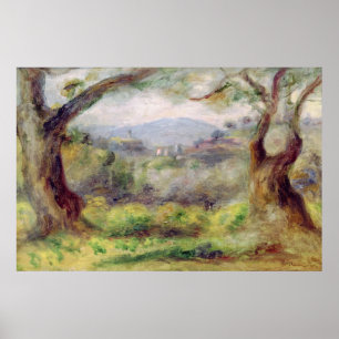 Pierre som en Renoir landskap på Les Collettes Poster