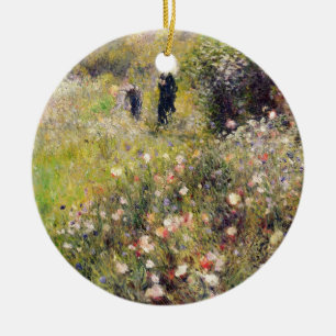 Pierre som en Renoir sommar landskap Julgransprydnad Keramik