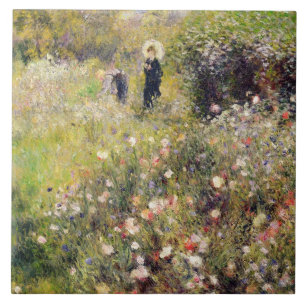 Pierre som en Renoir sommar landskap Kakelplatta